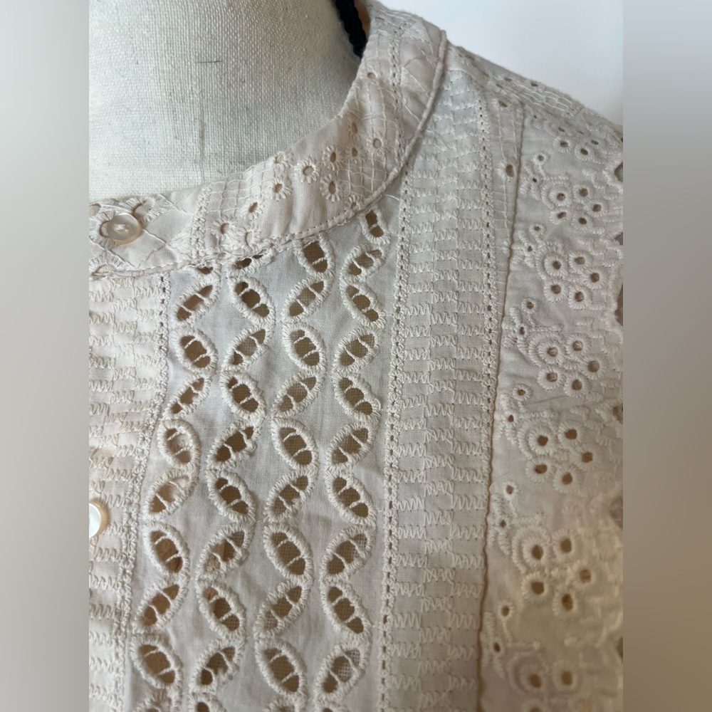 Joie Ivory Lace Blouse - Picture 6 of 8